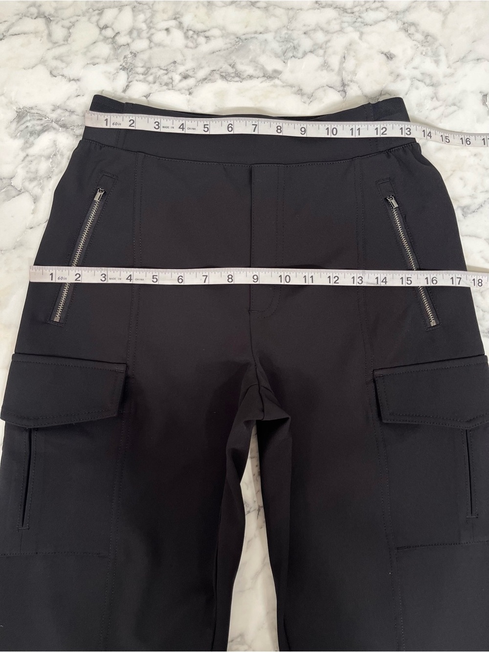 Athleta Endless High-Rise Cargo Pants Black 467187 Size 6 Travel Athletic Casual - Picture 8 of 16